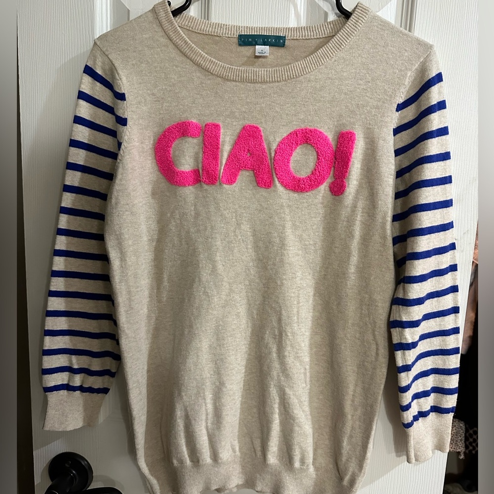 Pim + Larkin Ciao! Sweater, size Small